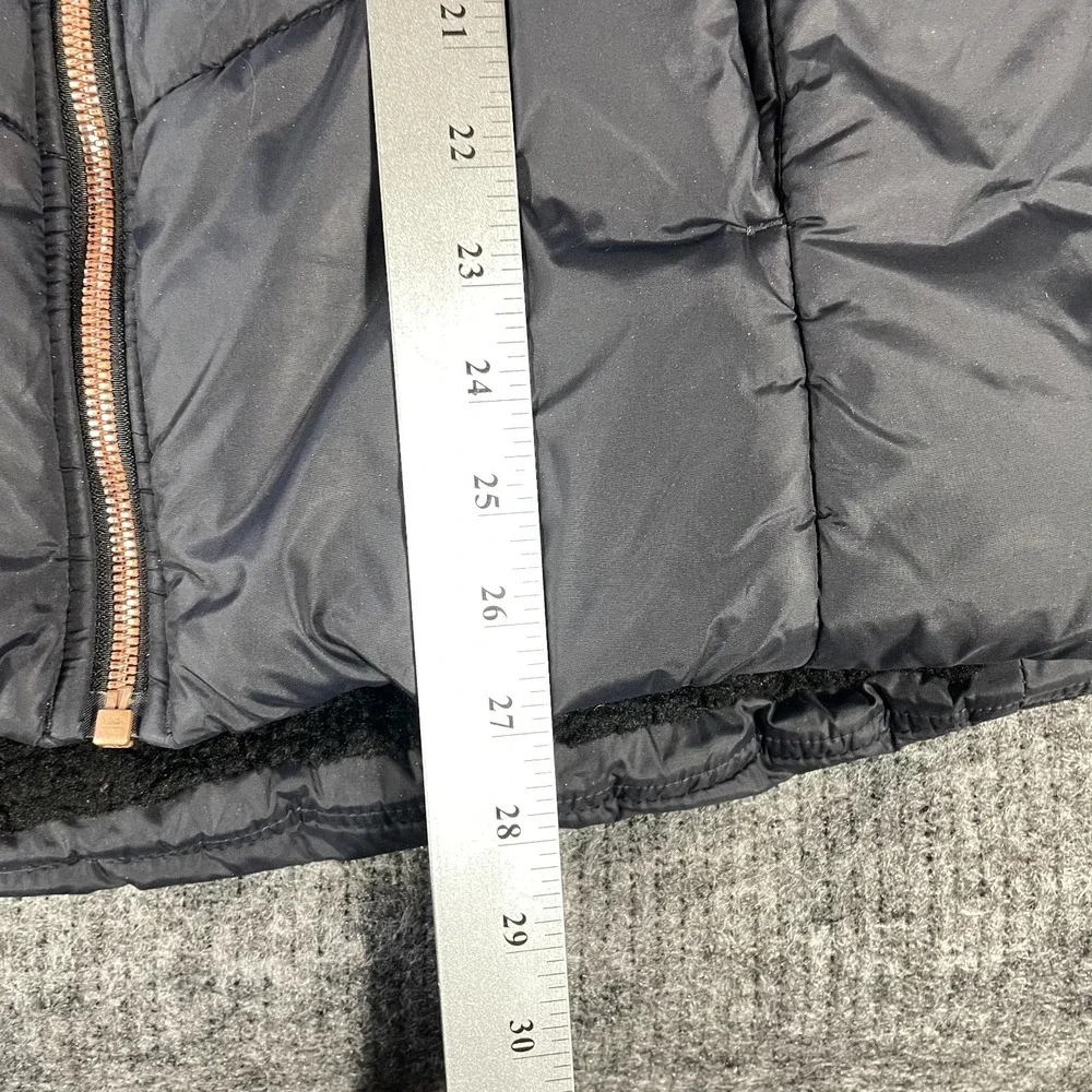 Under Armour Jacket Girls Extra Large Black Puffer Fleece‎ Lined Hooded Sparkle